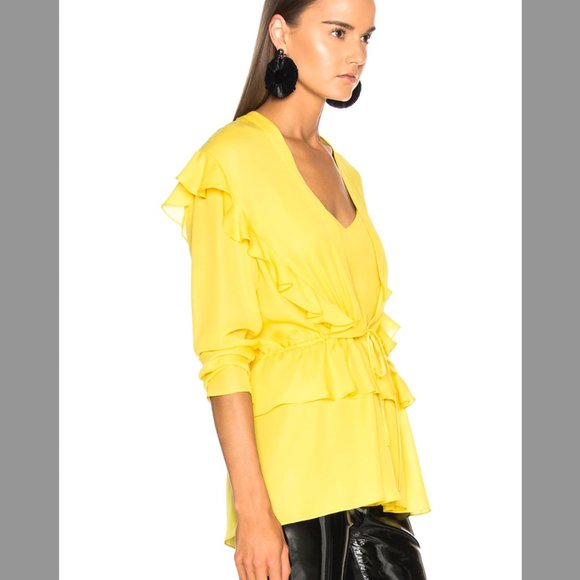 Sally LaPointe 100% Silk Drawstring Top & Cami Set - Picture 4 of 7